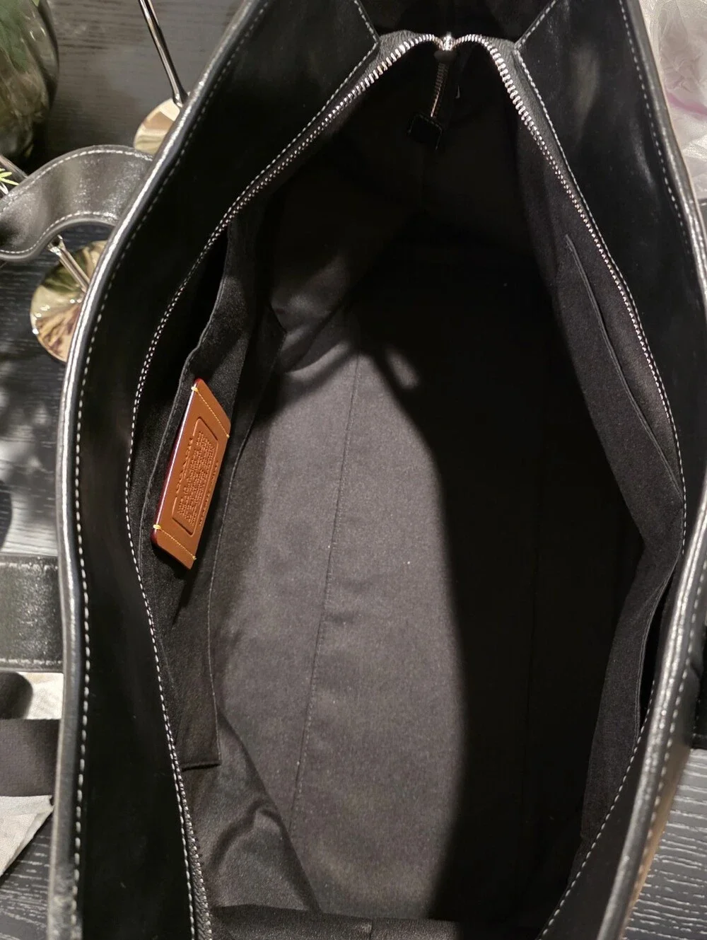 Coach Glazed Black Grayson Tote